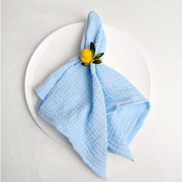 Serviette de table coton 40x40 style coréen repas familiale