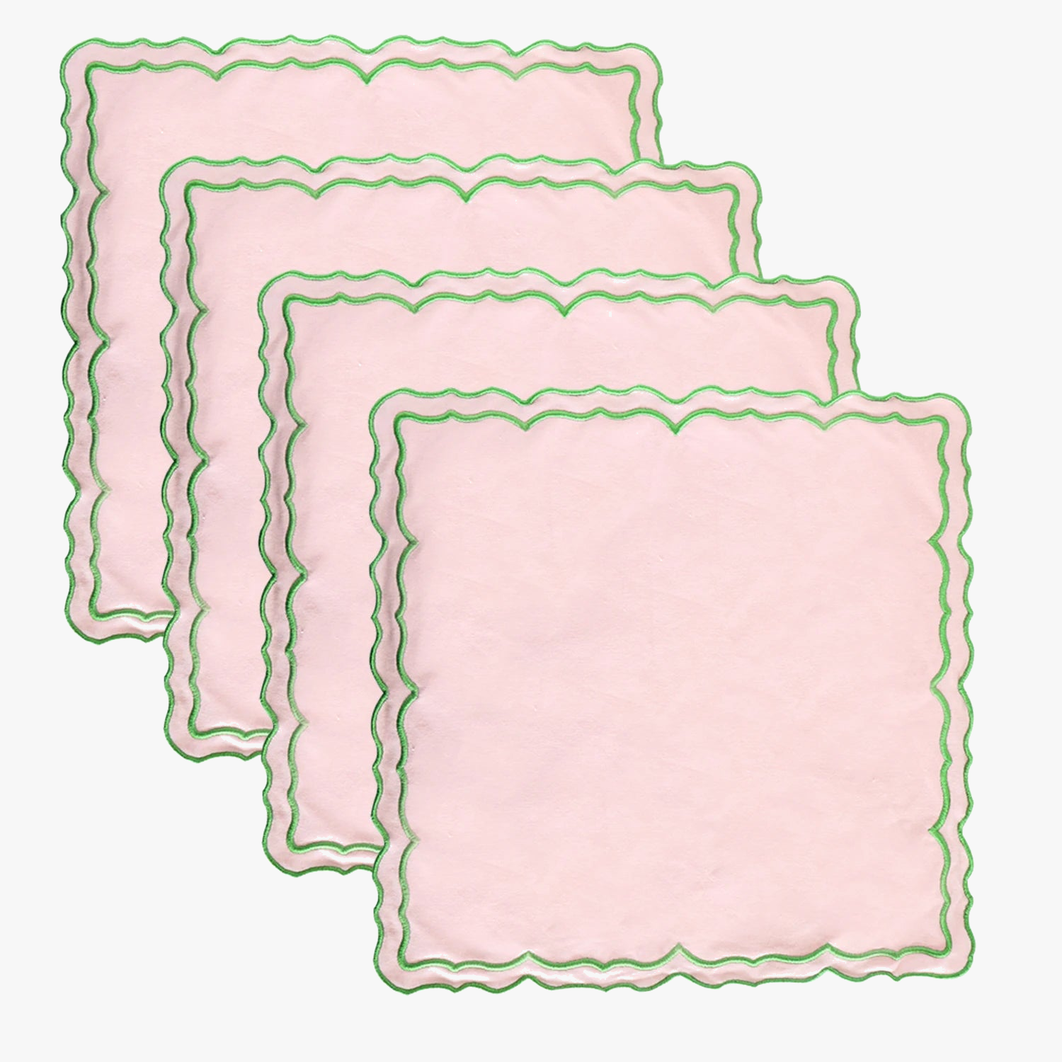 Serviette de table coton style lin lot 4