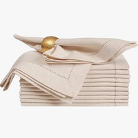 Serviette de table en lin style classique lot