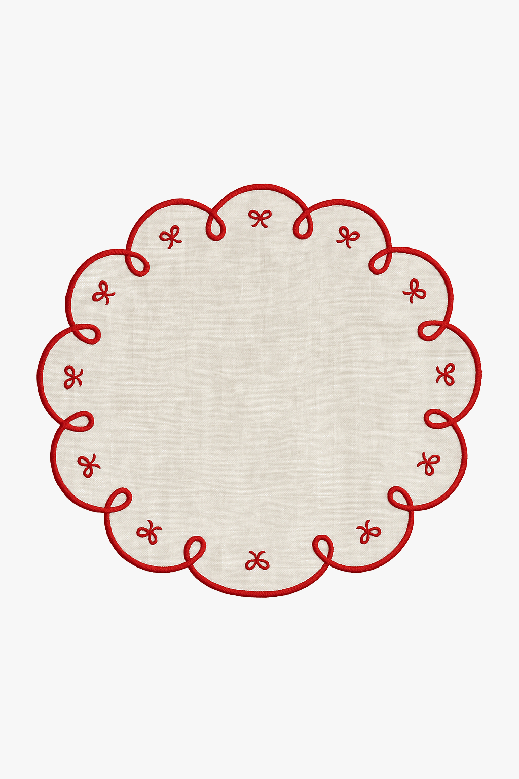 Set de table brodé style traditionnel isolant lavable