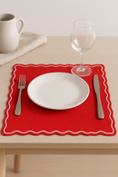 Set de table coton lin motif coquillage marin