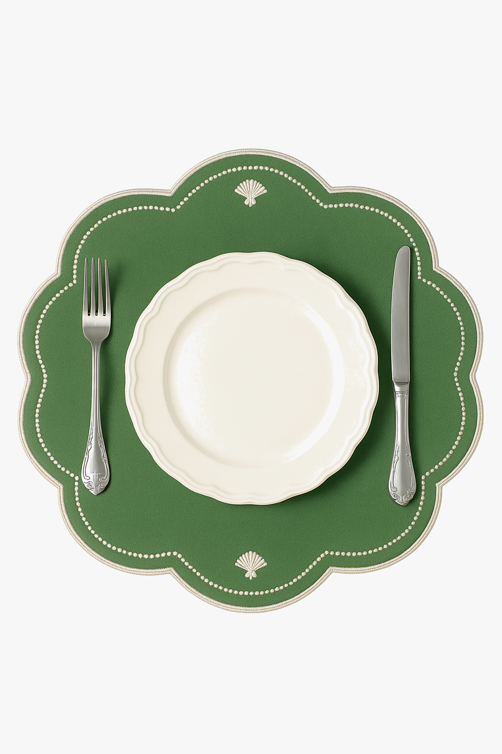Set de table coton motif coquille saint jacques