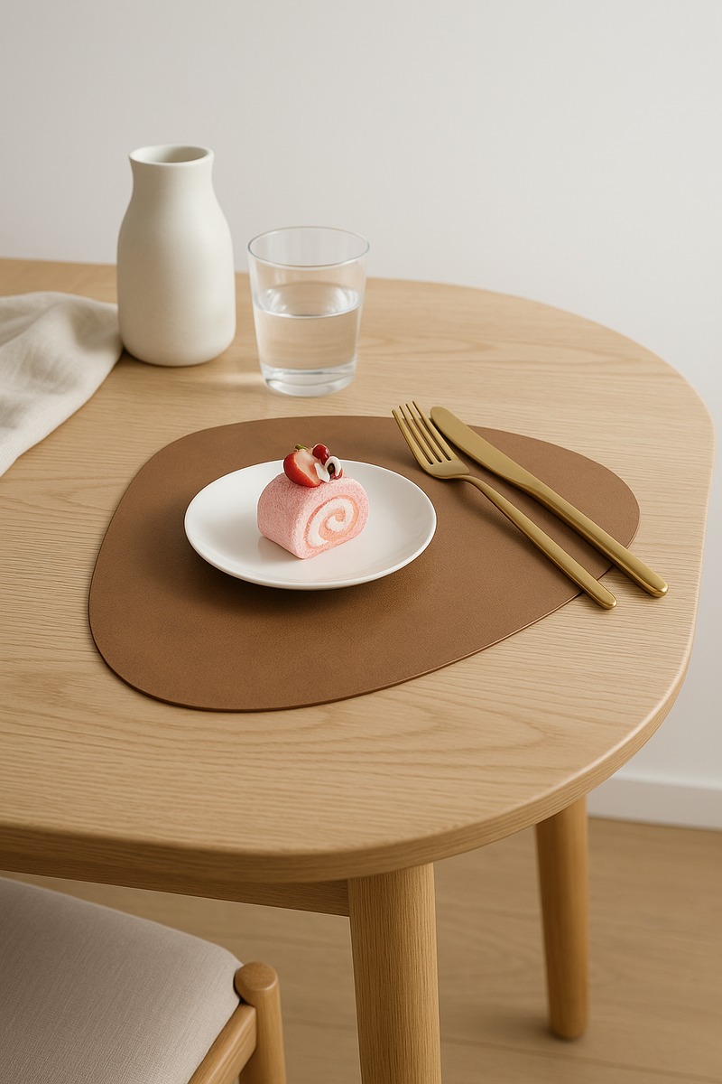 Set de table cuir pu imperméable facile nettoyer