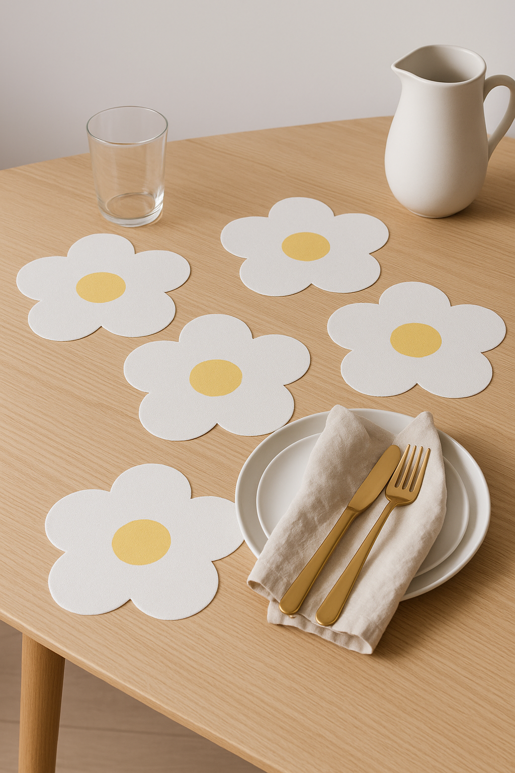 Set de table floral prairie chic lot quatre - vue 3 sur 2