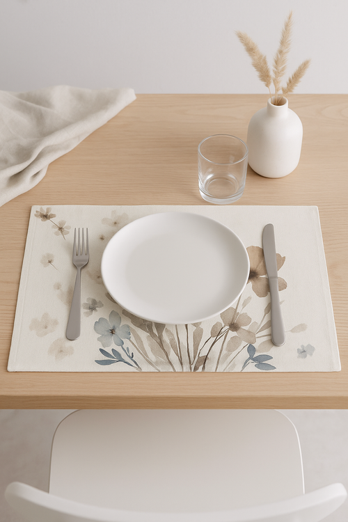 Set de table floral style bohème isolant thermique