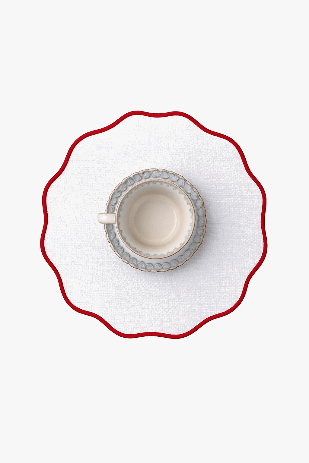 Set de table lin brodé style classique lavable