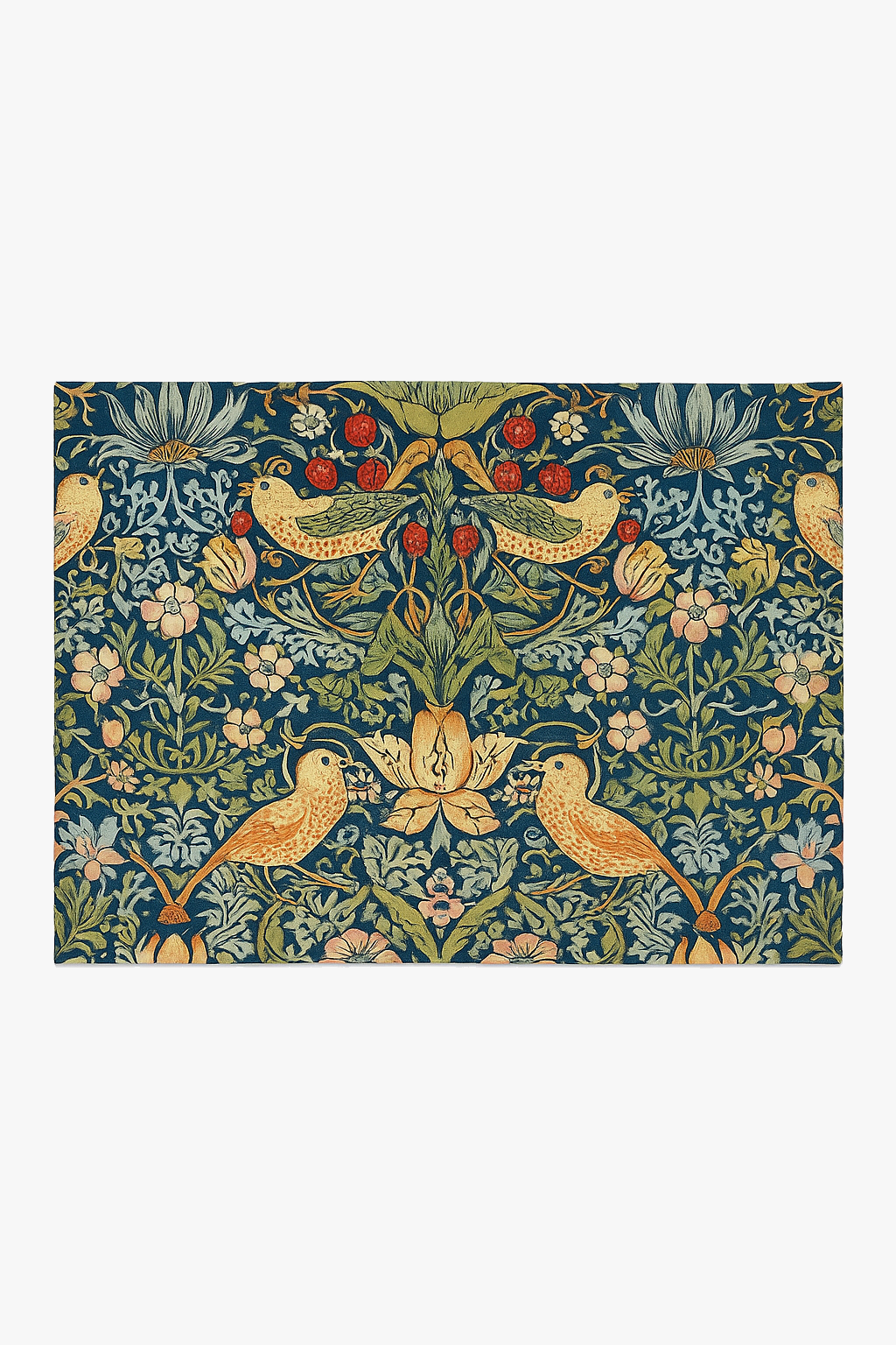 Set de table motifs oiseaux style william morris