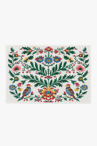 Set de table oiseaux style william morris vintage