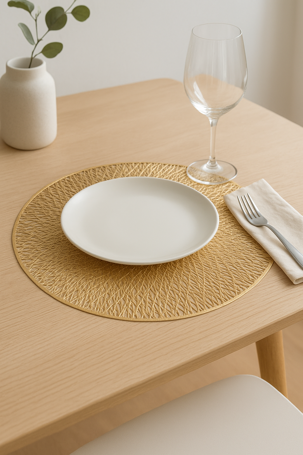 Set de table rond ajouré antidérapant isolant thermique