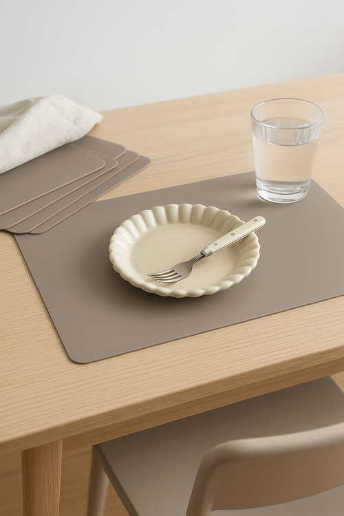 Set de table silicone antidérapant résistant chaleur cuisine