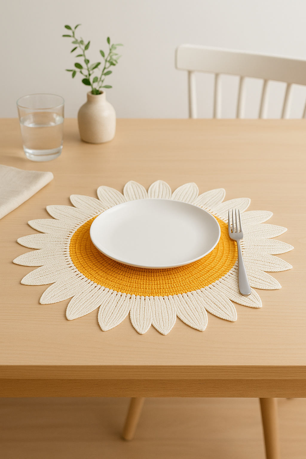 Set de table tournesol style campagne pour cuisine