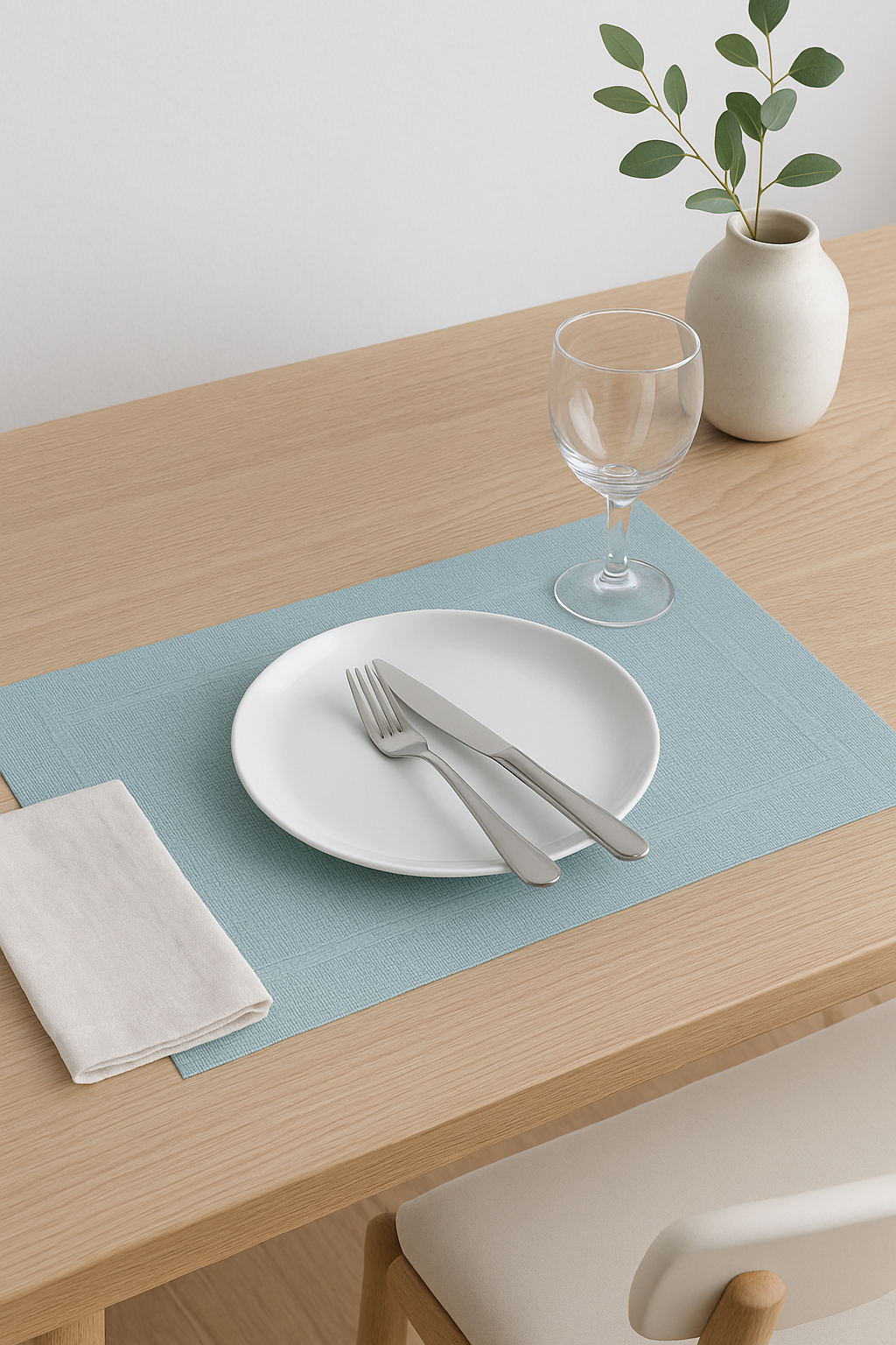 Set de table vinyle tissé antidérapant lavable