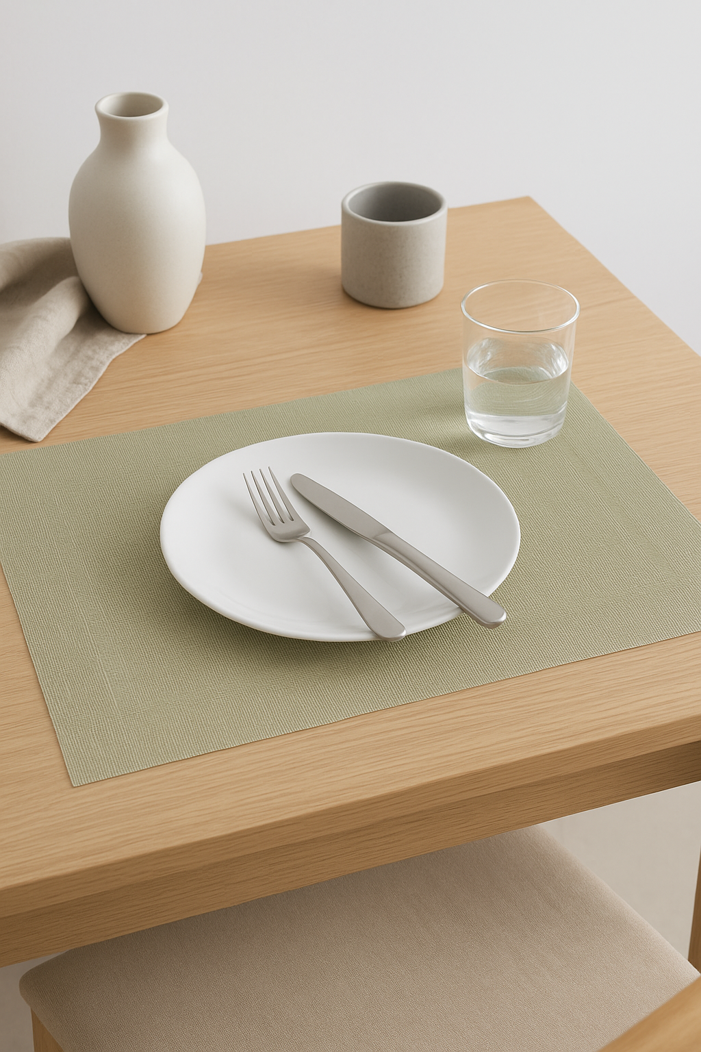 Set de table vinyle tissé antidérapant lavable