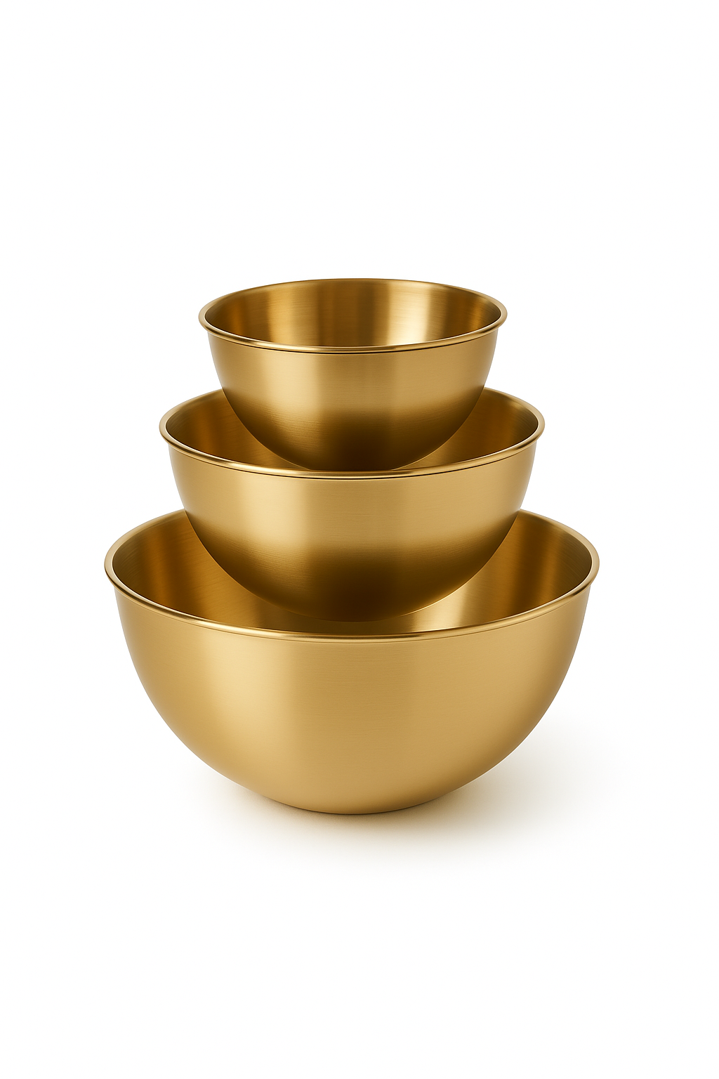 Set trois bols acier inoxydable cuisine mélange salades