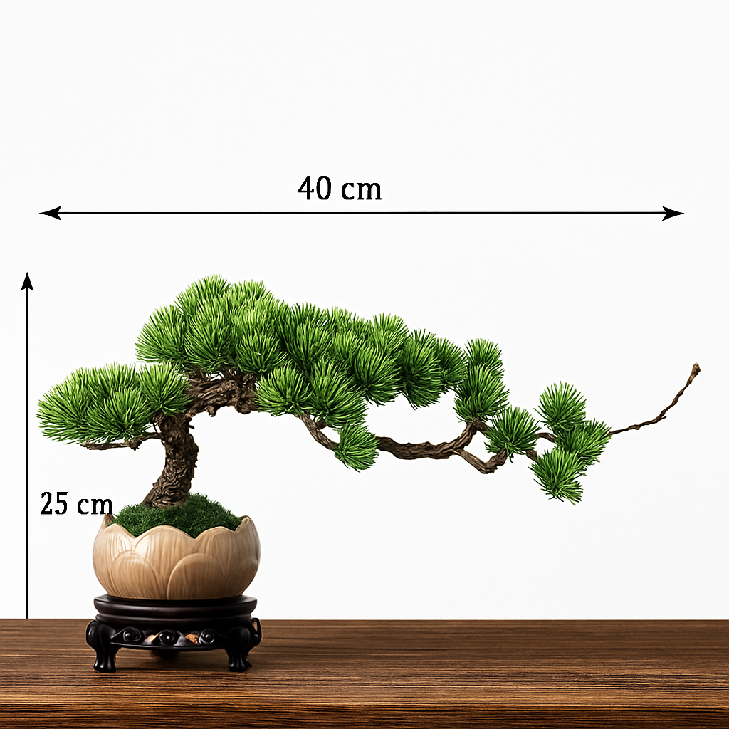 Simulation arbre bonsaï pour décoration intérieure et aménagement extérieur 
