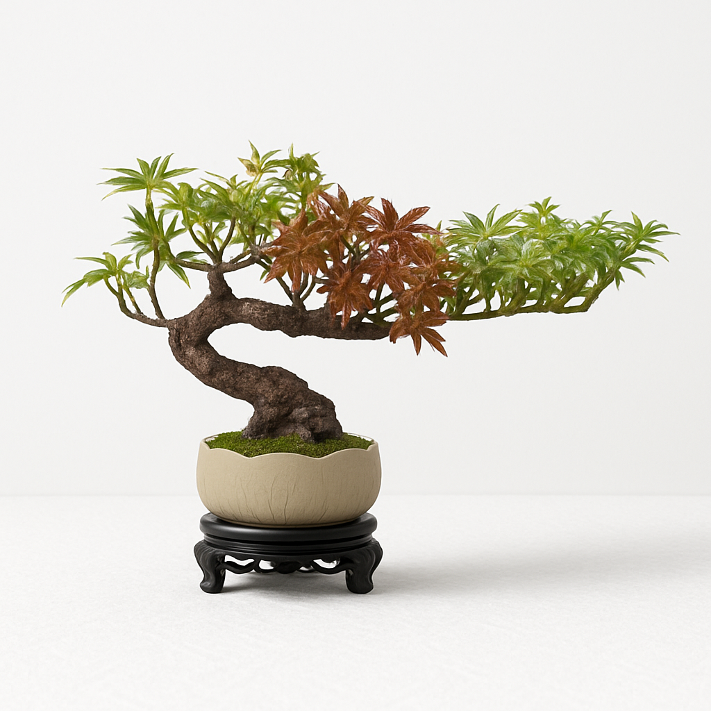 simulation arbre bonsaï pour décoration intérieure et aménagement extérieur