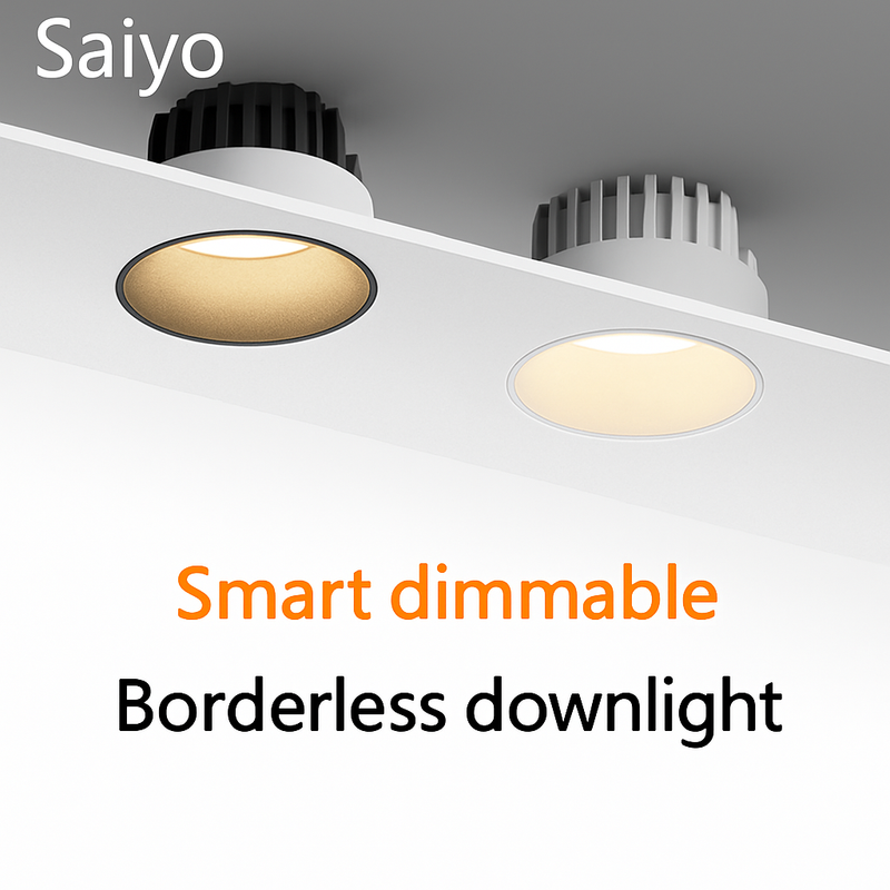 smart led spot encastré anti-éblouissement aluminium sans bordure