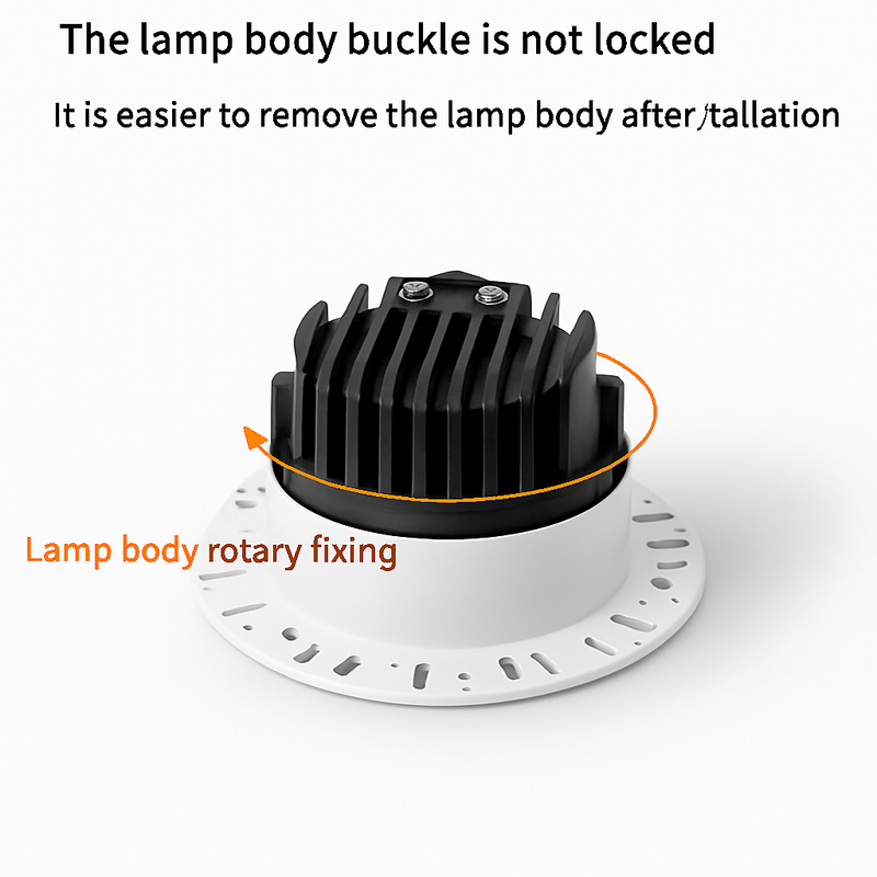 smart led spot encastré anti-éblouissement aluminium sans bordure