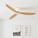 SOVE ventilateur de plafond blanc plancher bas Ultra mince 17 cm DC ventilateur de plafond avec télécommande ventilateurs de plafond simples sans lumière 220 V