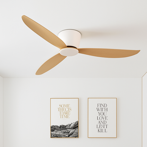 SOVE ventilateur de plafond blanc plancher bas Ultra mince 17 cm DC ventilateur de plafond avec télécommande ventilateurs de plafond simples sans lumière 220 V - vue 2 sur 14