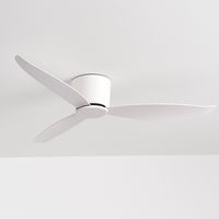 SOVE ventilateur de plafond blanc plancher bas Ultra mince 17 cm DC ventilateur de plafond avec télécommande ventilateurs de plafond simples sans lumière 220 V