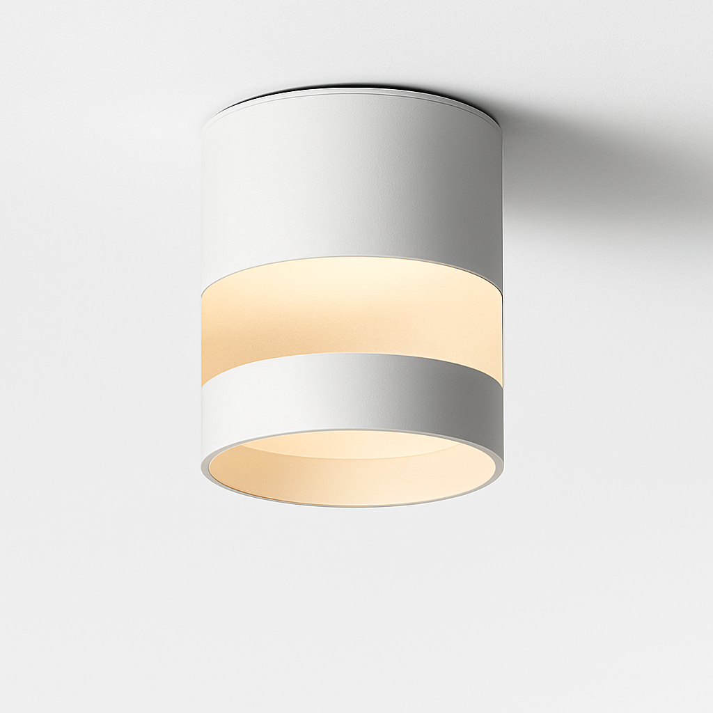 Spot design LED rond avec bande lumineuse Loft - vue 5 sur 6