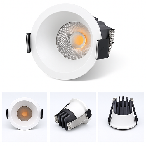 Spot Dimmable LED 3W 5W Anti-éblouissement LED LED éclairage chambre cuisine COB encastré - vue 4 sur 6