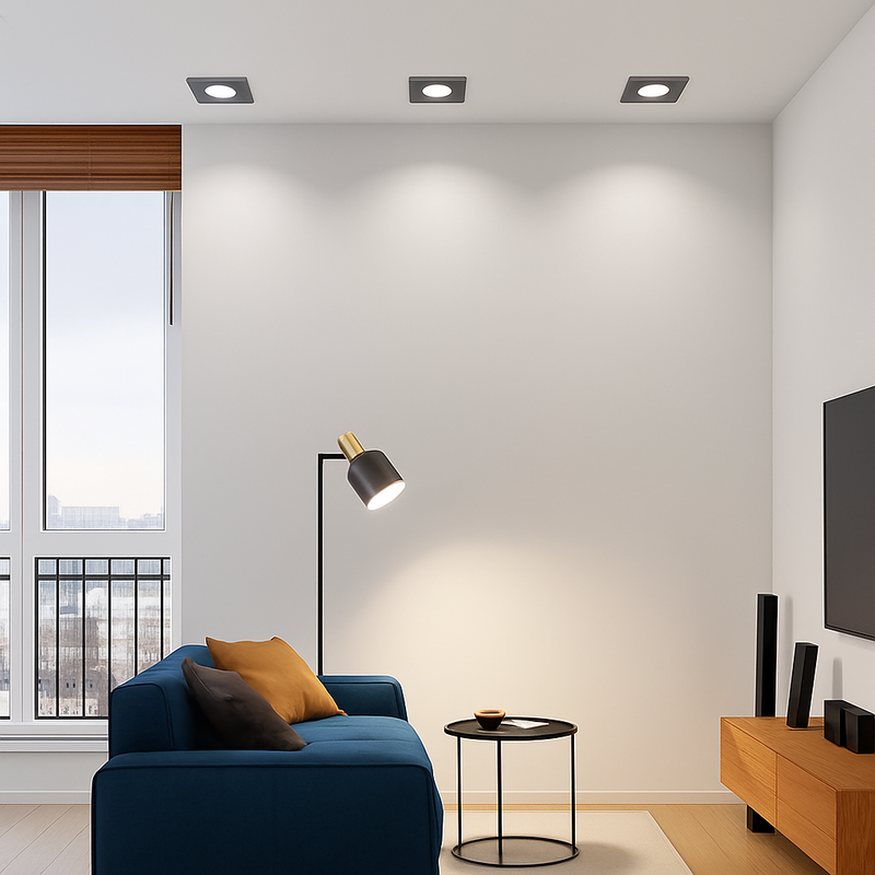 Spot Encastré Double LED Dimmable Downlight COB 7w 12w 15W 30W décoration chambre plafonnier AC 220V panneau LED lumières chambre d'hôtel