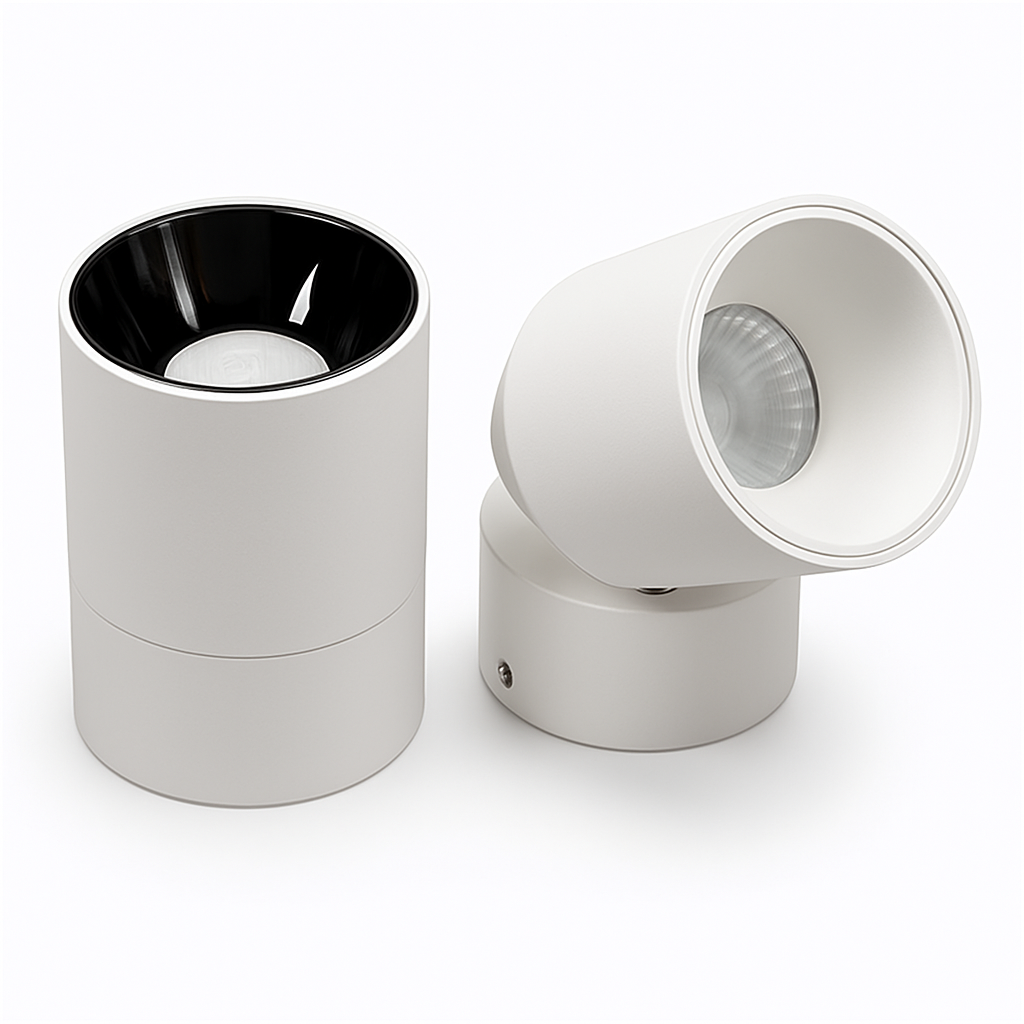 spot led dimmable anti-éblouissement pliant rotatif en surface - vue 4 sur 9