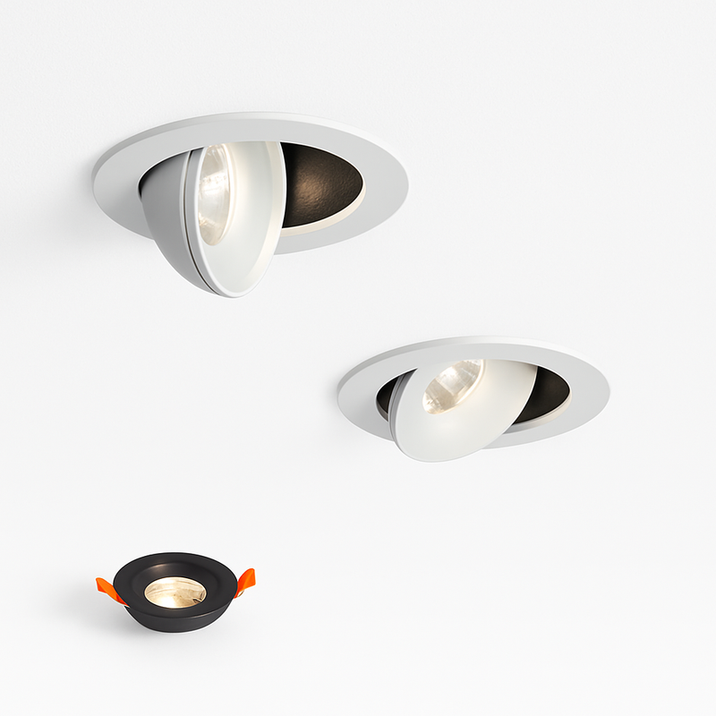 Spot Led Downlight encastré plafonnier 7W12W18W24W Dimmable blanc noir intérieur Led Spot lumière 360 ° réglable pour salon