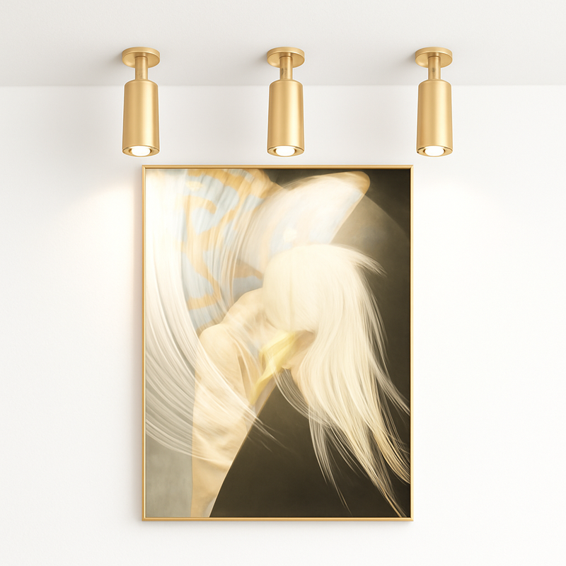 spot led en aluminium doré pour éclairage moderne intérieur