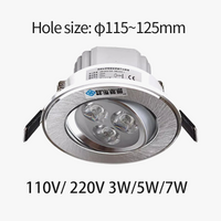 spot led encastré anti-éblouissement pour magasin et couloir