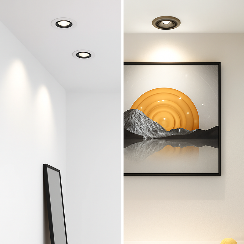 spot led encastrable rotatif 360 degrés pour intérieur