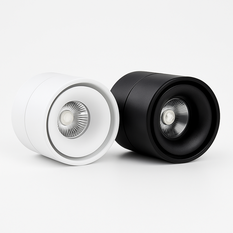 Spot LED orientable cylindrique Rotation