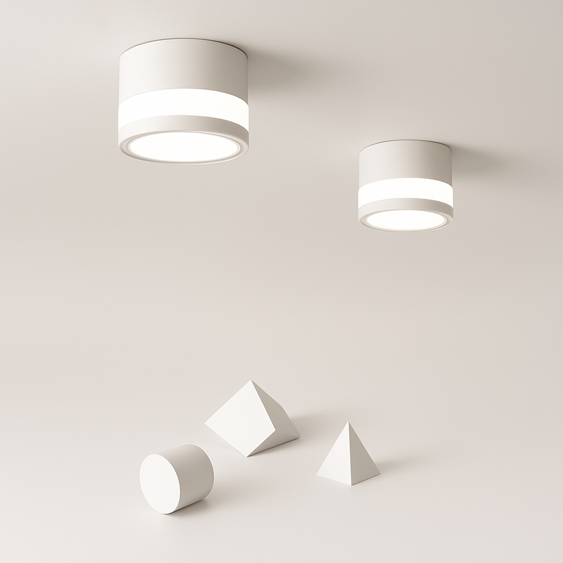 Spot LED rond cylindrique coloré