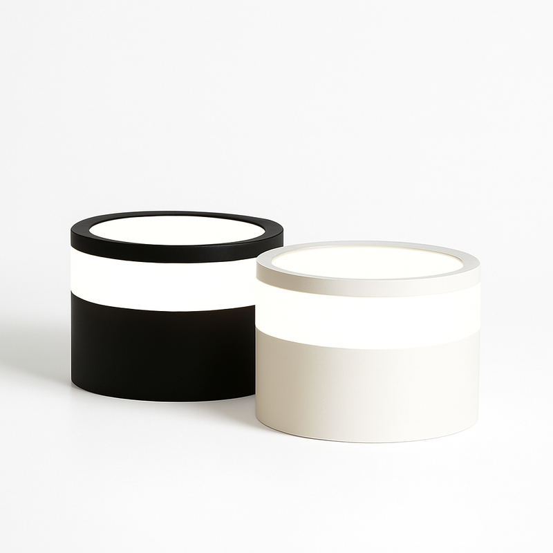 Spot LED rond cylindrique coloré