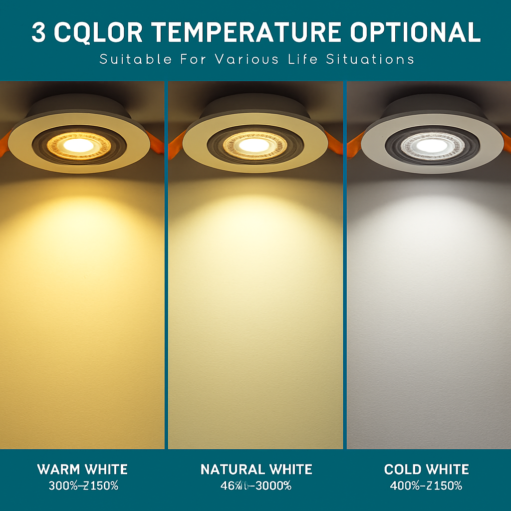 Spot lumineux LED encastrable au plafond - vue 5 sur 8