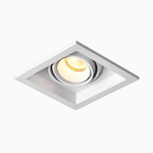 Spot moderne LED à focus réglable et forme encastrable carré Tiago