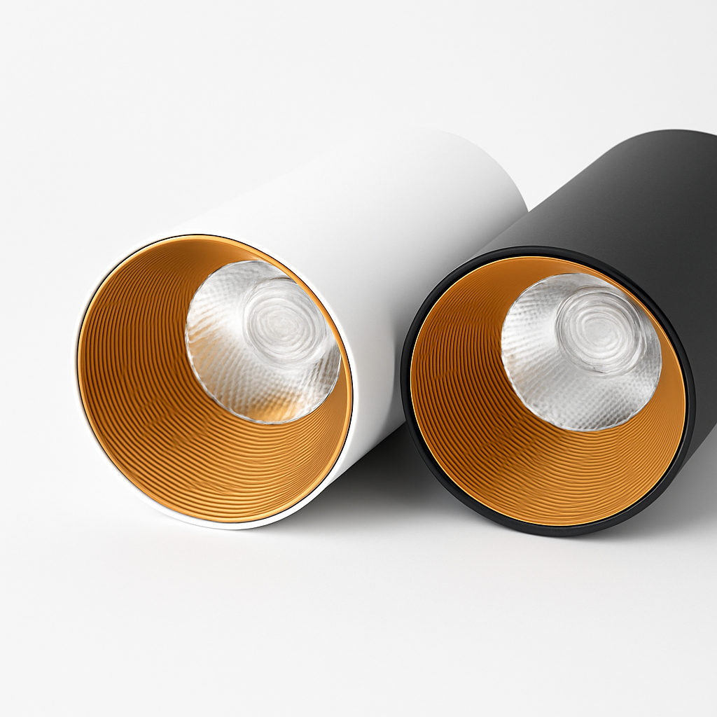 Spot moderne LED rond en aluminium - vue 6 sur 7