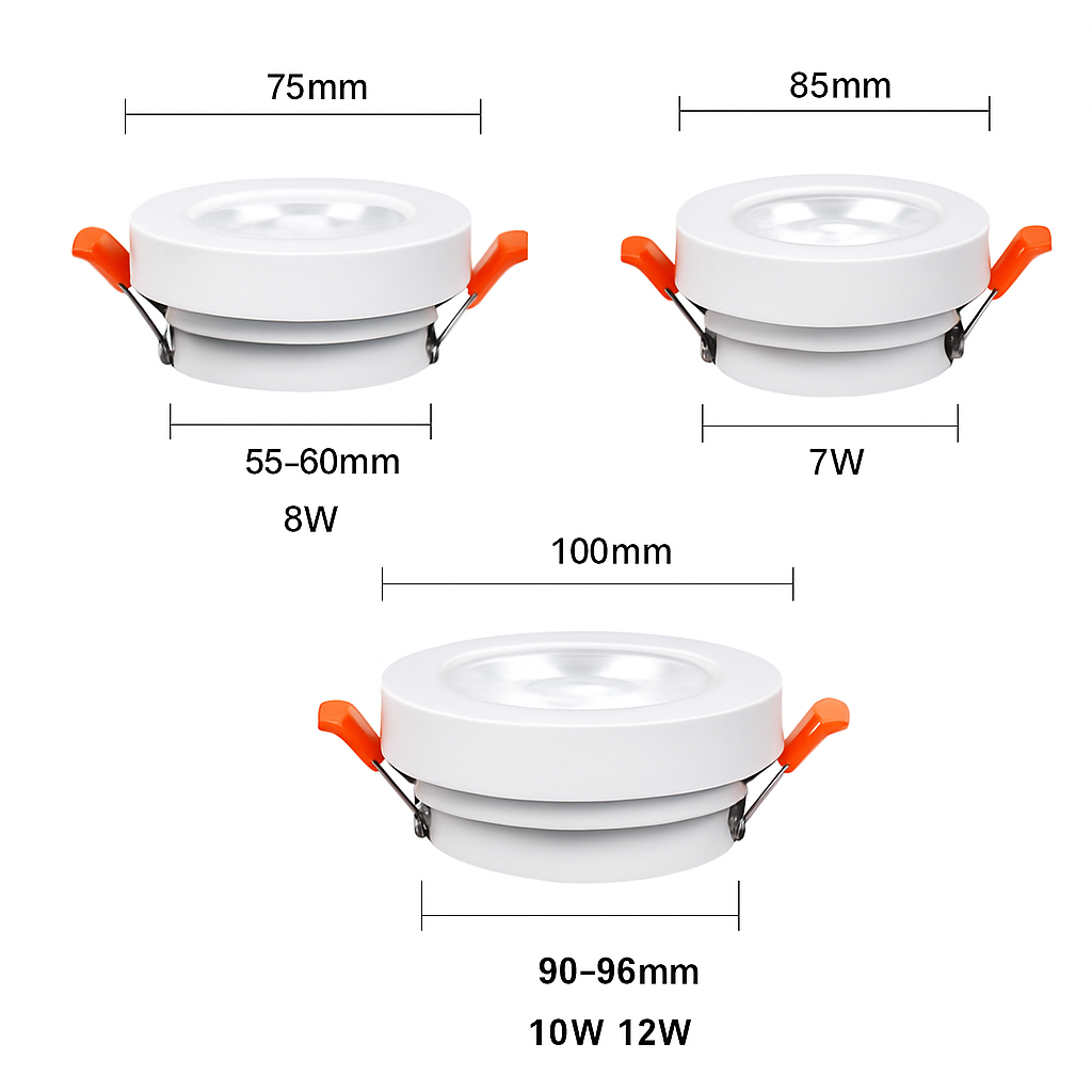 Spot moderne LED rond et orientable Slim - vue 7 sur 7