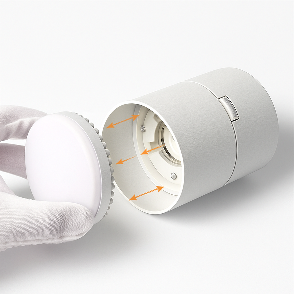 Spot moderne rond LED orientable Loft - vue 9 sur 11