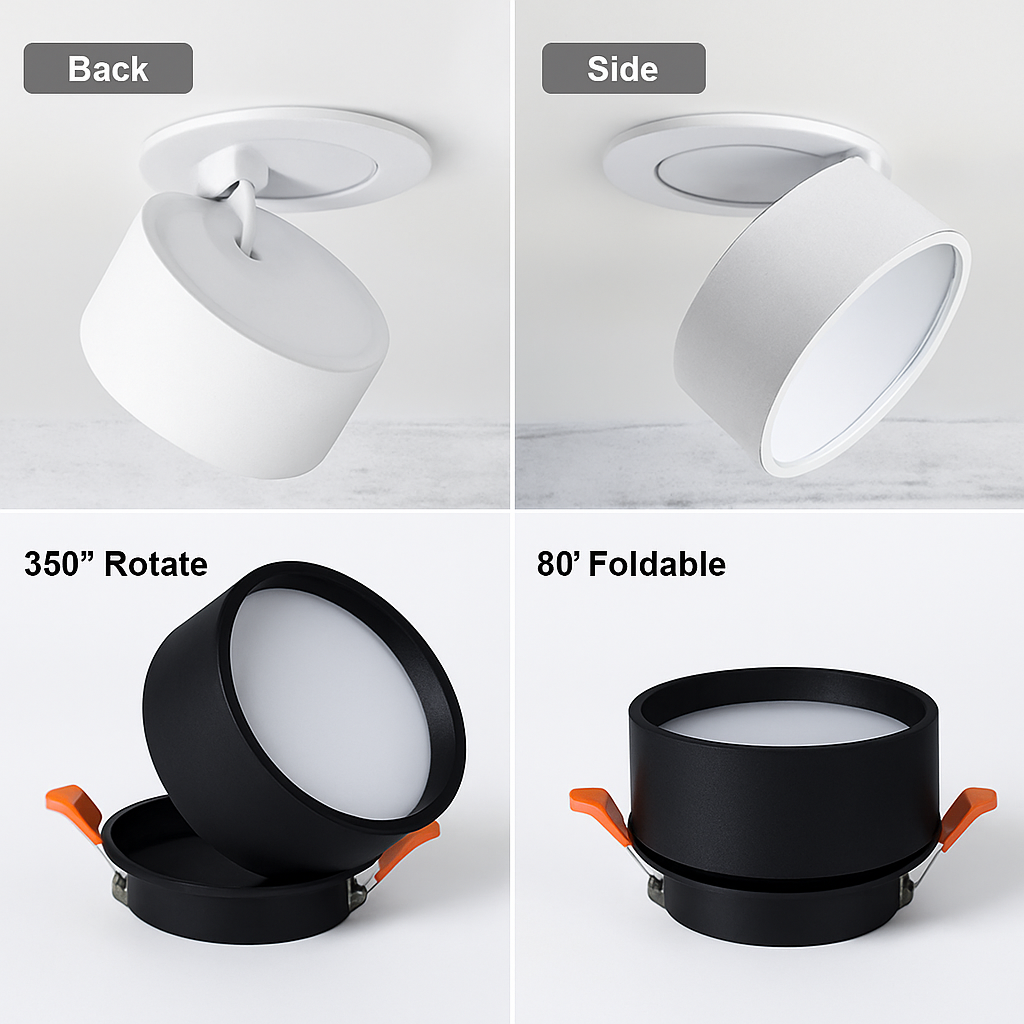 Spot rond LED avec orientation à 360° Light - vue 7 sur 8