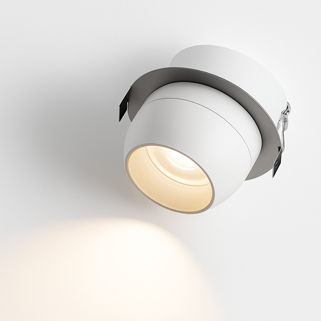 Spot rond LED Downlights à intensité variable décor de pièce 10W 12W COB - vue 3 sur 6