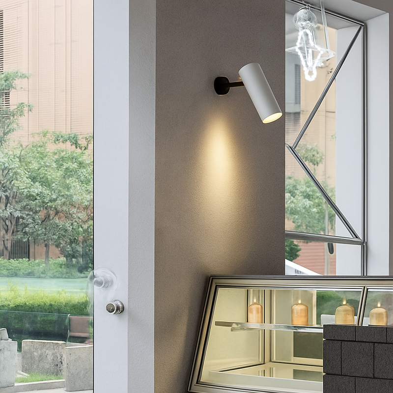 spot rotatif décor industriel pour restaurant et couloir