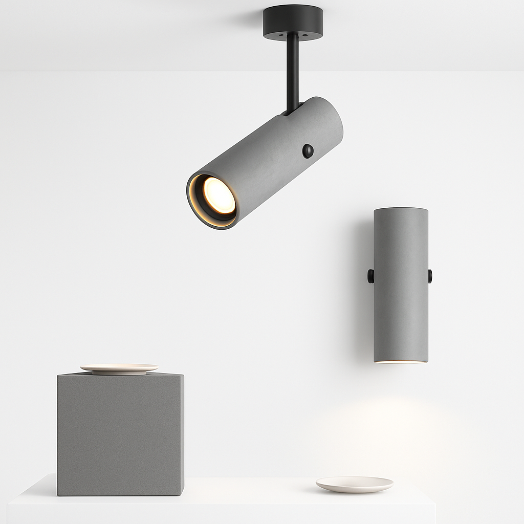 spot rotatif décor industriel pour restaurant et couloir - vue 5 sur 7