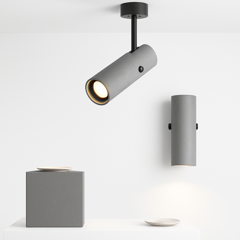 spot rotatif décor industriel pour restaurant et couloir