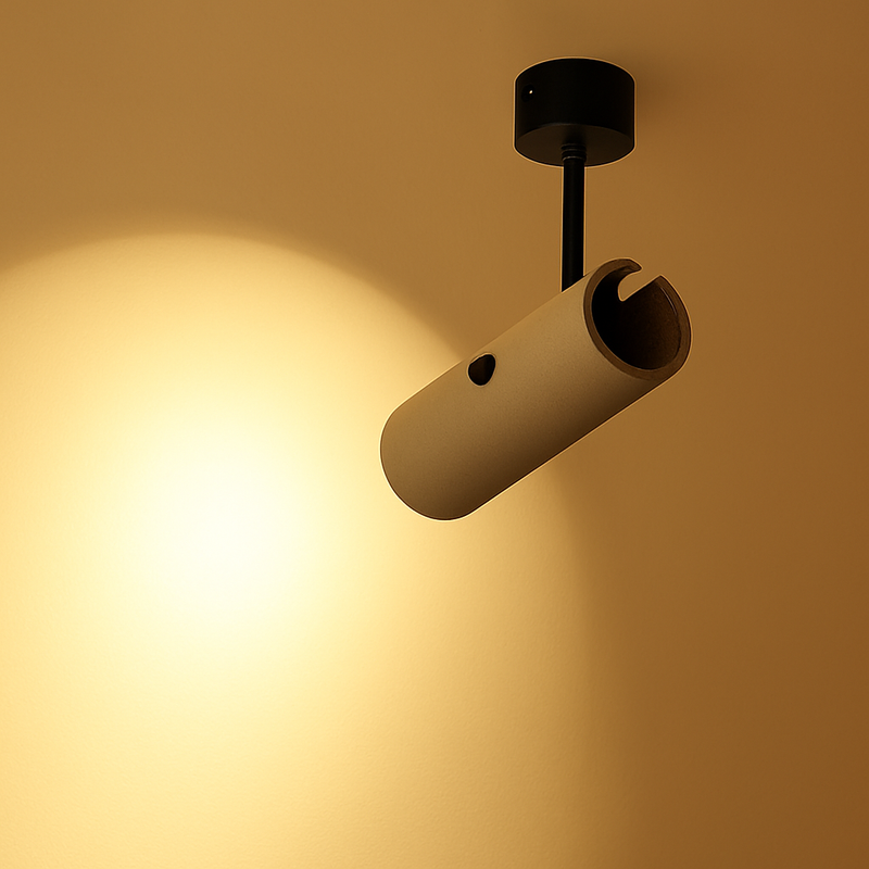 spot rotatif décor industriel pour restaurant et couloir