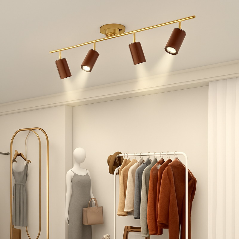 spots en noyer pour éclairage intérieur design élégant