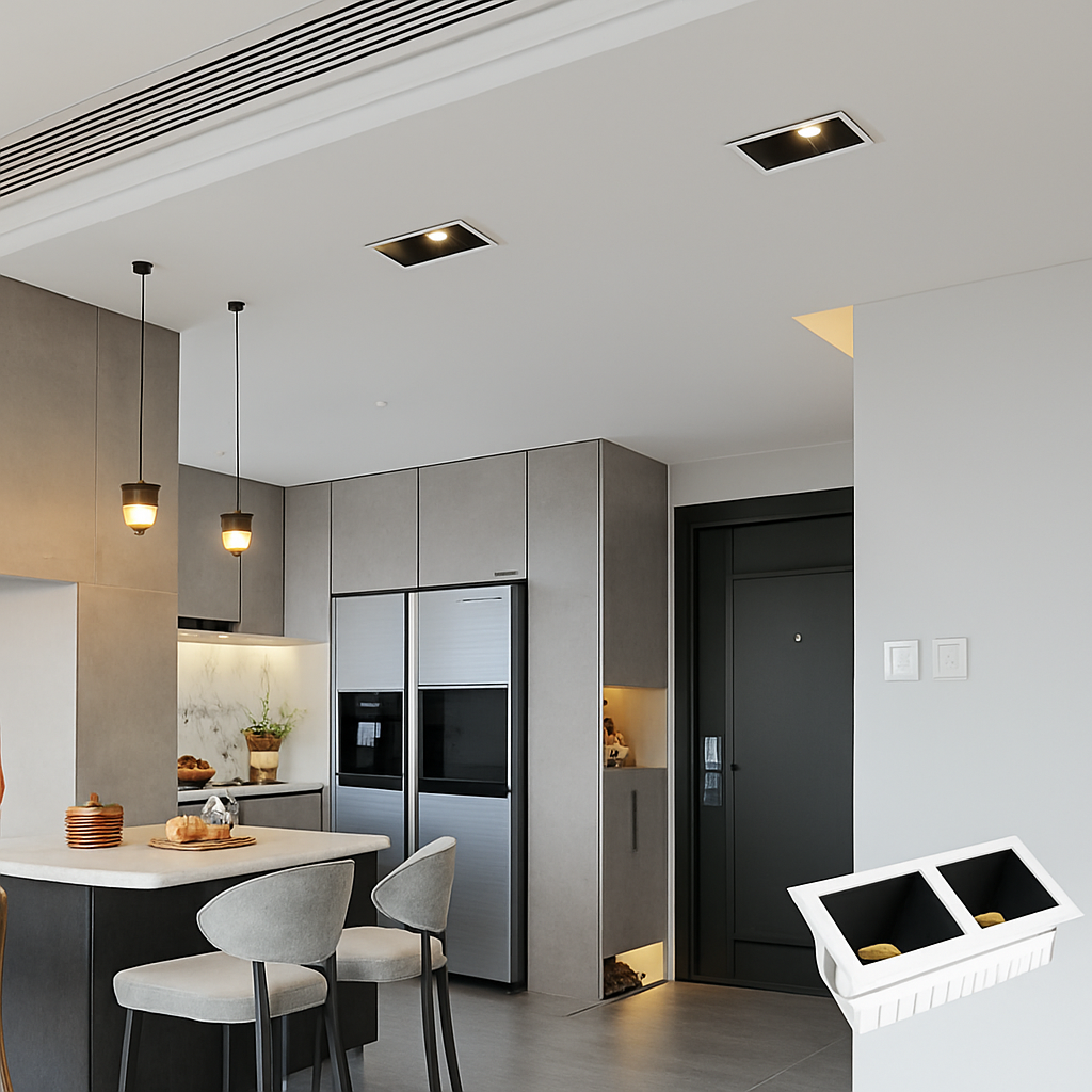 spots led encastrables modernes avec éclairage cob intégré - vue 9 sur 8