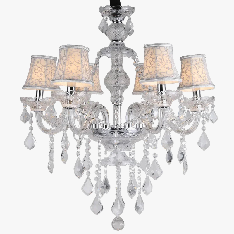 lustre en cristal Style européen avec bougie maison